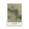 Map of Osnabrock, North Dakota, 12 x 18 inch unframed archival matte print