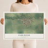 Map of Park River, North Dakota, 12 x 18 inch unframed archival matte print