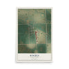 Map of Rogers, North Dakota, 12 x 18 inch unframed archival matte print