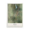 Map of Rolla, North Dakota, 12 x 18 inch unframed archival matte print