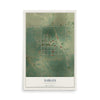Map of Sarles, North Dakota, 12 x 18 inch unframed archival matte print