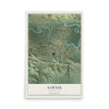 Map of Sawyer, North Dakota, 12 x 18 inch unframed archival matte print