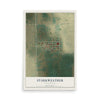 Map of Starkweather, North Dakota, 12 x 18 inch unframed archival matte print