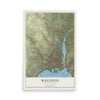 Map of Williston, North Dakota, 12 x 18 inch unframed archival matte print