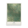 Map of Zap, North Dakota, 12 x 18 inch unframed archival matte print