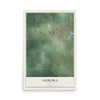 Map of Aurora, Nebraska, 12 x 18 inch unframed archival matte print