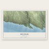 Belmar, Nebraska map print, the full design