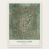 College View, Nebraska map print, the full design