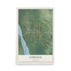 Map of Comstock, Nebraska, 12 x 18 inch unframed archival matte print