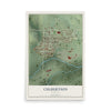 Map of Culbertson, Nebraska, 12 x 18 inch unframed archival matte print