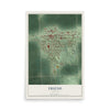 Map of Friend, Nebraska, 12 x 18 inch unframed archival matte print