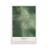 Map of Ithaca, Nebraska, 12 x 18 inch unframed archival matte print