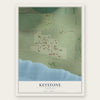 Keystone, Nebraska map print, the full design
