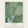 La Platte, Nebraska map print, the full design