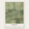 Lorenzo, Nebraska map print, the full design
