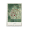 Map of Lyons, Nebraska, 12 x 18 inch unframed archival matte print