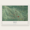 Macy, Nebraska map print, the full design