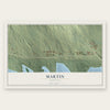 Martin, Nebraska map print, the full design