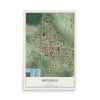 Map of Mitchell, Nebraska, 12 x 18 inch unframed archival matte print