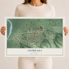 Map of Niobrara, Nebraska, 12 x 18 inch unframed archival matte print