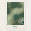 Poole, Nebraska map print, the full design