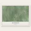 Richfield, Nebraska map print, the full design