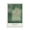 Map of Rising City, Nebraska, 12 x 18 inch unframed archival matte print
