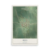 Map of Roca, Nebraska, 12 x 18 inch unframed archival matte print