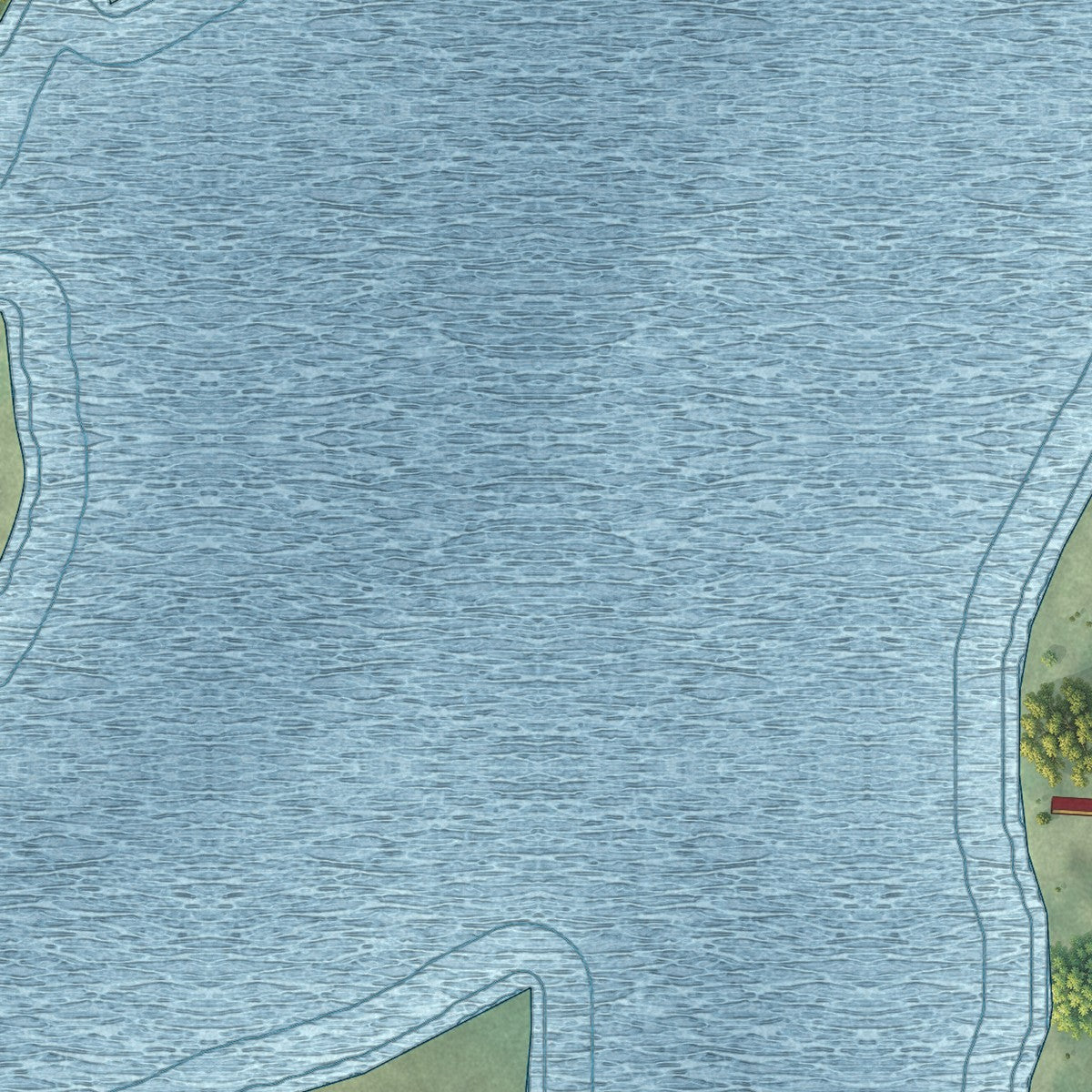 Close-up of the map of Venice, Nebraska print showing street and building detail