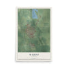 Map of Wahoo, Nebraska, 12 x 18 inch unframed archival matte print