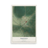 Map of Whitney, Nebraska, 12 x 18 inch unframed archival matte print