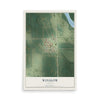 Map of Winslow, Nebraska, 12 x 18 inch unframed archival matte print