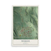 Map of Wolbach, Nebraska, 12 x 18 inch unframed archival matte print