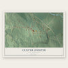 Center Ossipee, New Hampshire map print, the full design