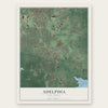 Adelphia, New Jersey map print, the full design