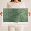 Alloway, New Jersey map print, 12" x 18" Archival Matte Print mockup