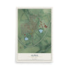 Alpha, New Jersey map print, 12" x 18" Archival Matte Print mockup