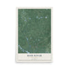 Bass River, New Jersey map print, 12" x 18" Archival Matte Print mockup