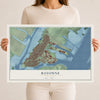 Bayonne, New Jersey map print, 12" x 18" Archival Matte Print mockup