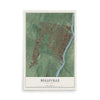 Belleville, New Jersey map print, 12" x 18" Archival Matte Print mockup