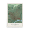 Bound Brook, New Jersey map print, 12" x 18" Archival Matte Print mockup