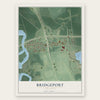 Bridgeport, New Jersey map print, the full design