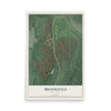 Map of Brookdale, New Jersey, 12 x 18 inch unframed archival matte print