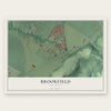 Brookfield, New Jersey map print, the full design