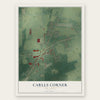 Carlls Corner, New Jersey map print, the full design