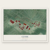 Clyde, New Jersey map print, the full design
