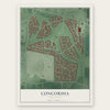 Concordia, New Jersey map print, the full design