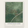 Connecticut Farms, New Jersey map print, the full design