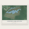 Country Lake Estates, New Jersey map print, the full design