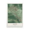 Dayton, New Jersey map print, 12" x 18" Archival Matte Print mockup